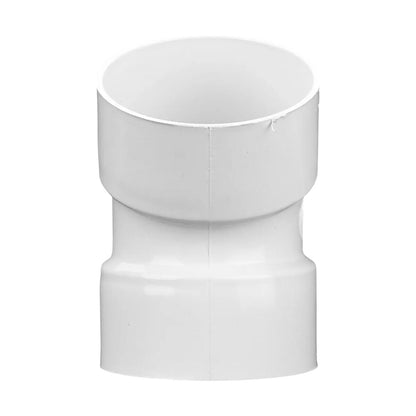 3P04  -NDS PVC S&D 22-1/2 Deg. Elbow HUB x HUB White 3 in.