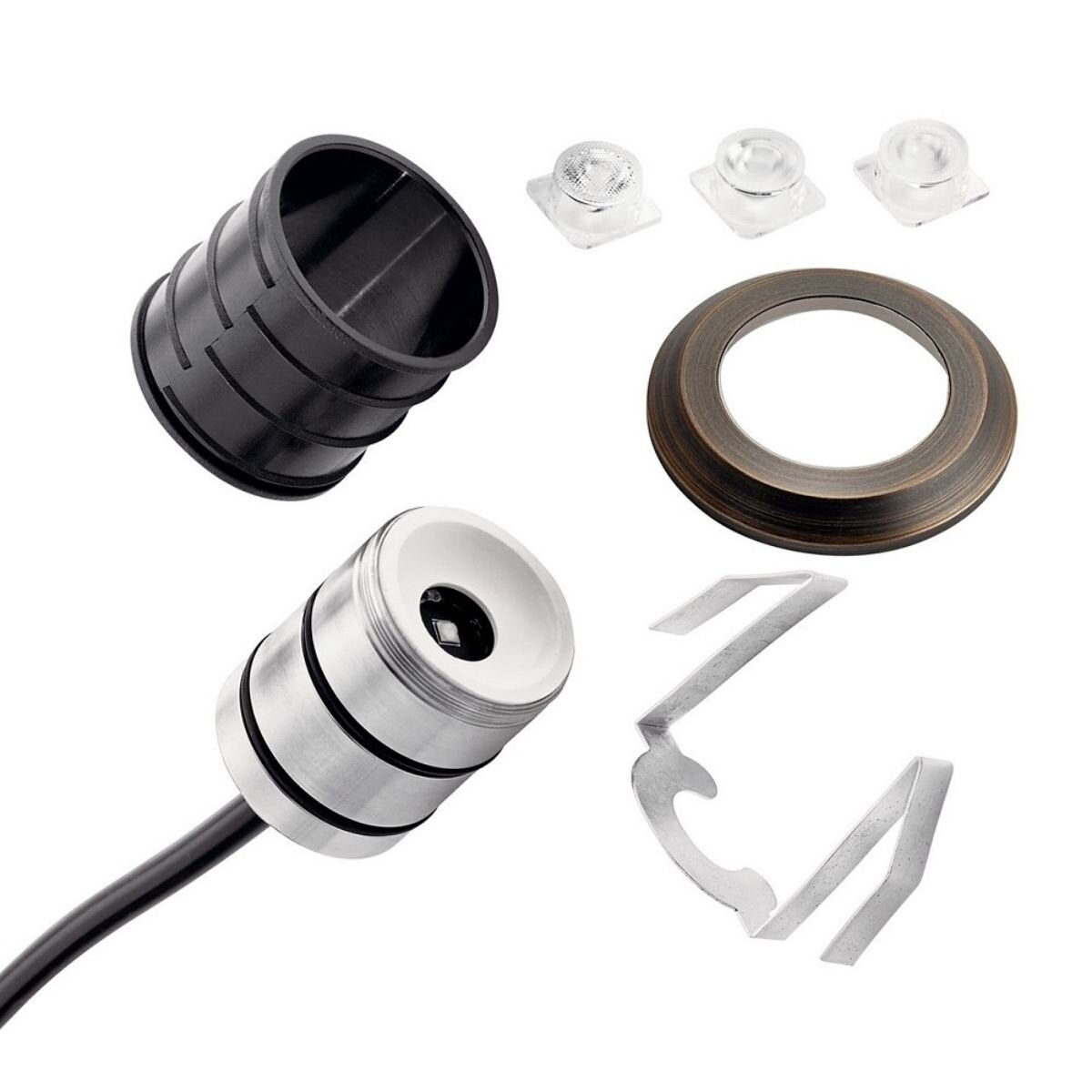 16140CBR30  Recessed In-Ground Light 2W 3000K LED Centennial Brass