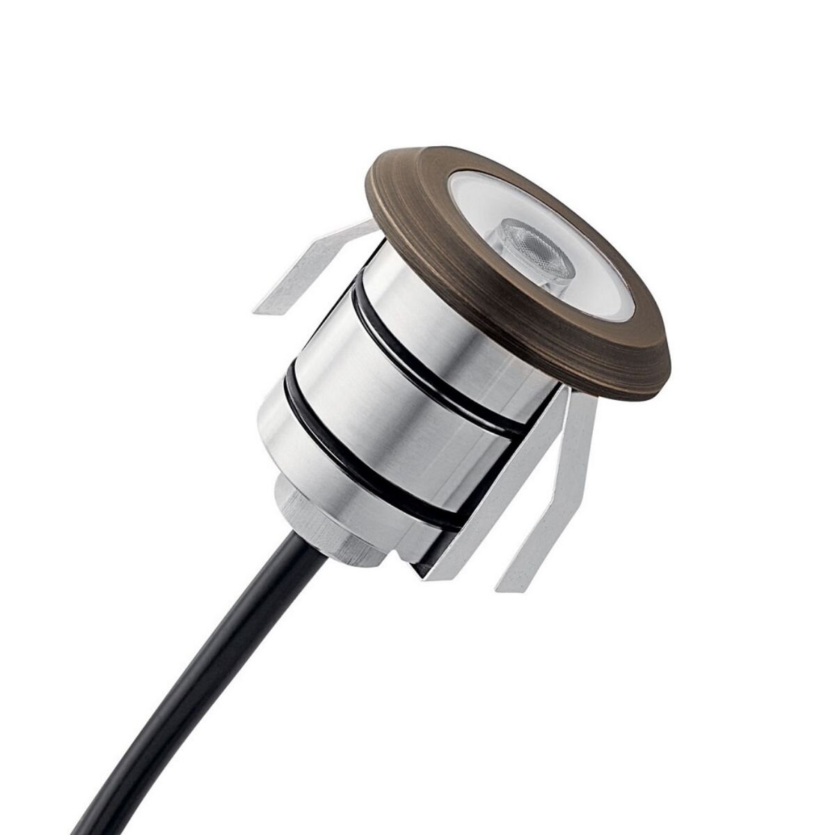 16140CBR30  Recessed In-Ground Light 2W 3000K LED Centennial Brass