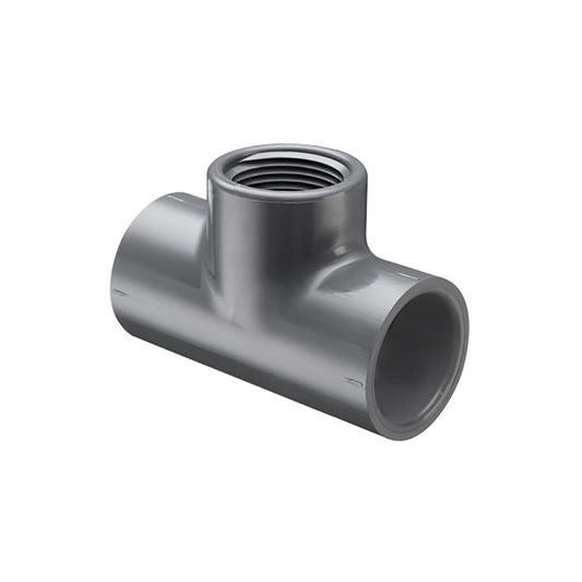 802-015 Molded Tee 802 Series Gray Sch 80 PVC 1-1/2 in. Socket | Spears