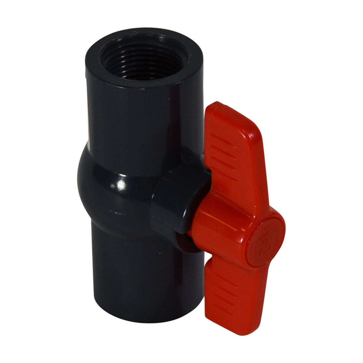 NDS Gray MIP Ball Valve Threaded x Threaded 150 PSI 3/4 in. Sch 40 PVC