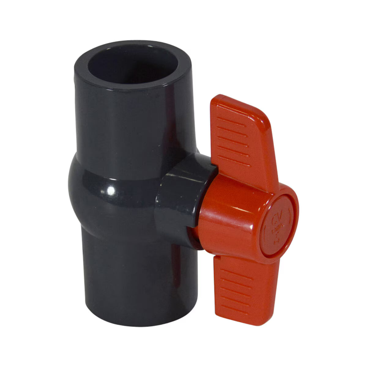 NDS Gray MIP Ball Valve Threaded x Threaded 150 PSI 1 in. Sch 40 PVC