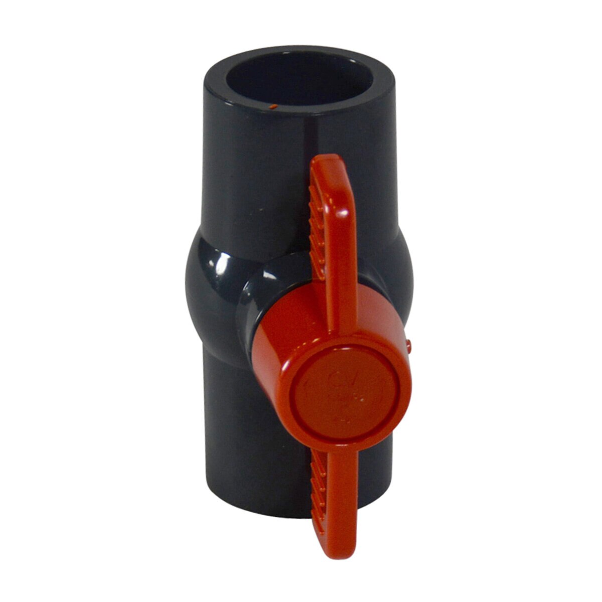 NDS Gray MIP Ball Valve Threaded x Threaded 150 PSI 1 in. Sch 40 PVC