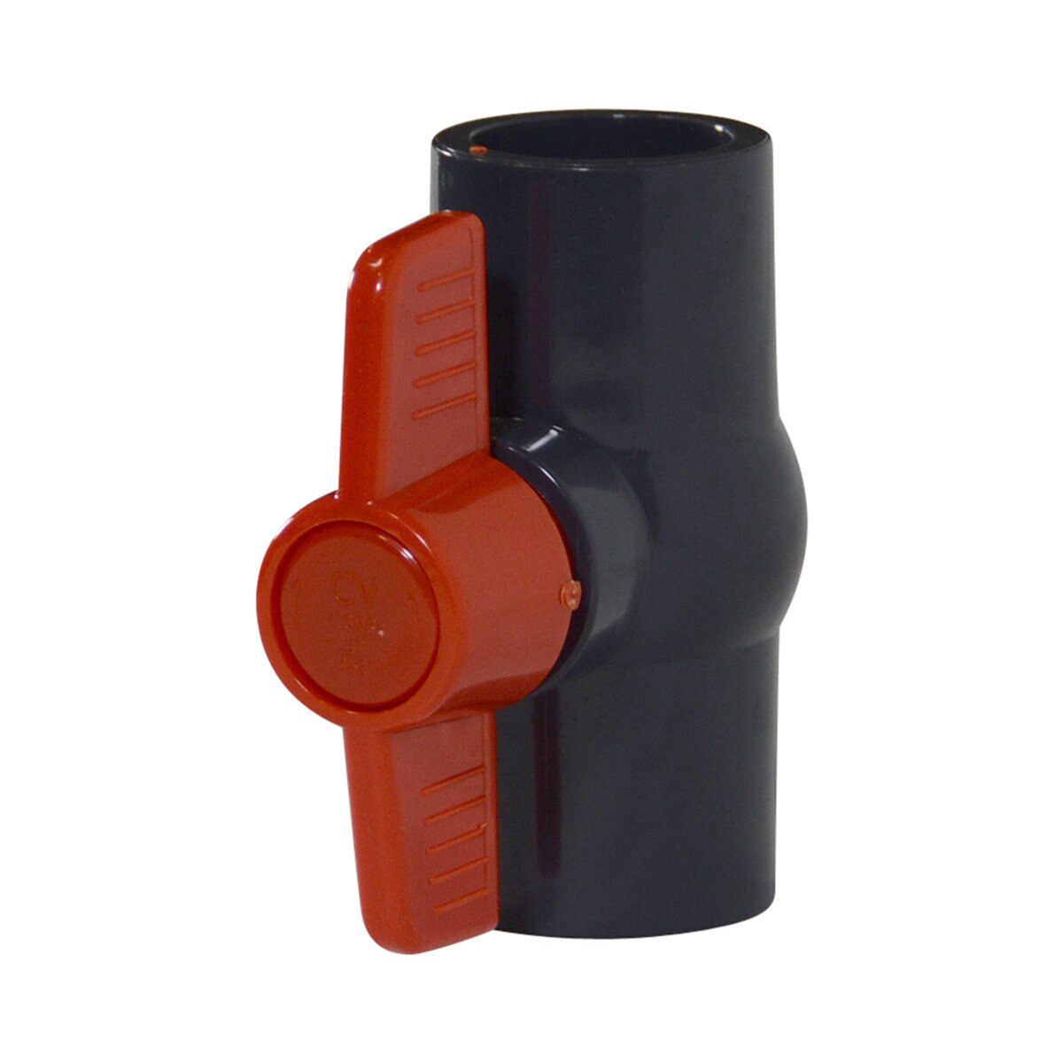 NDS Gray MIP Ball Valve Threaded x Threaded 150 PSI 1 in. Sch 40 PVC