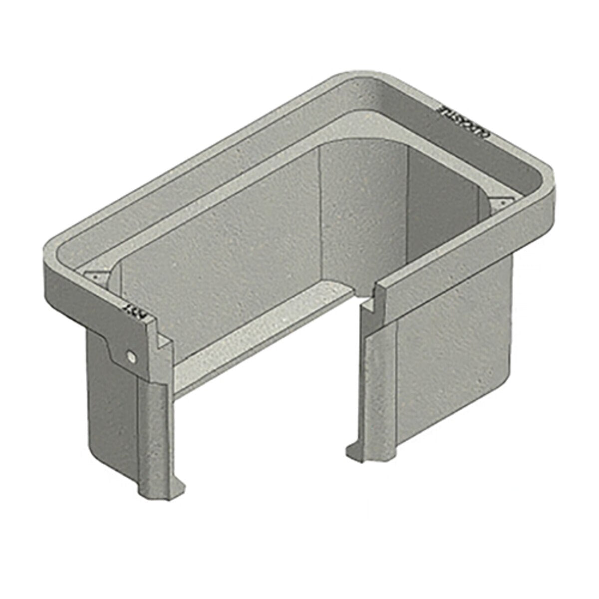 H Series 13x24x12D Rect Box & Cover BLANK Polymer Concrete T22