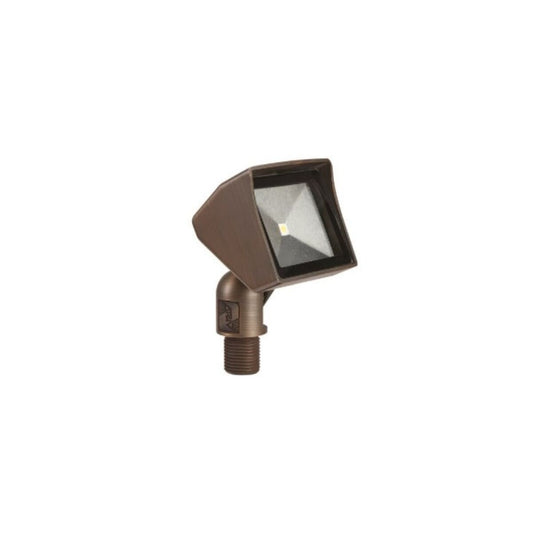 Ground  GR-5105-BSO-4-W  Mount LED Compact Flood Light Olde Brass 5105 4W 2950K Clear Lens