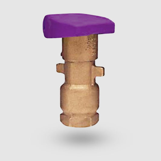 Superior Quick Coupler QCV 1 in. NPT Double Slot Locking Purple Tuff Top