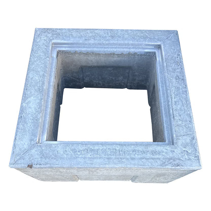 Christy Traffic Valve Box G05 Concrete Round 10-3/8 in. x 12 in. H w/ 2 Stainless Steel Bolts