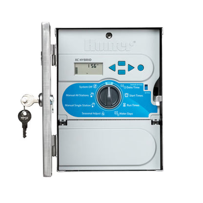Hybrid  XCH1200SSP  12 Station Outdoor Controller Stainless Steel W/ Mounted Solar Panel