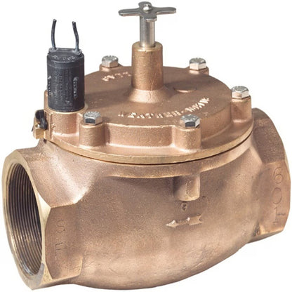 Weathermatic Globe Valve 8200 Brass 1 in. w/ Flow Control FIPT x FIPT