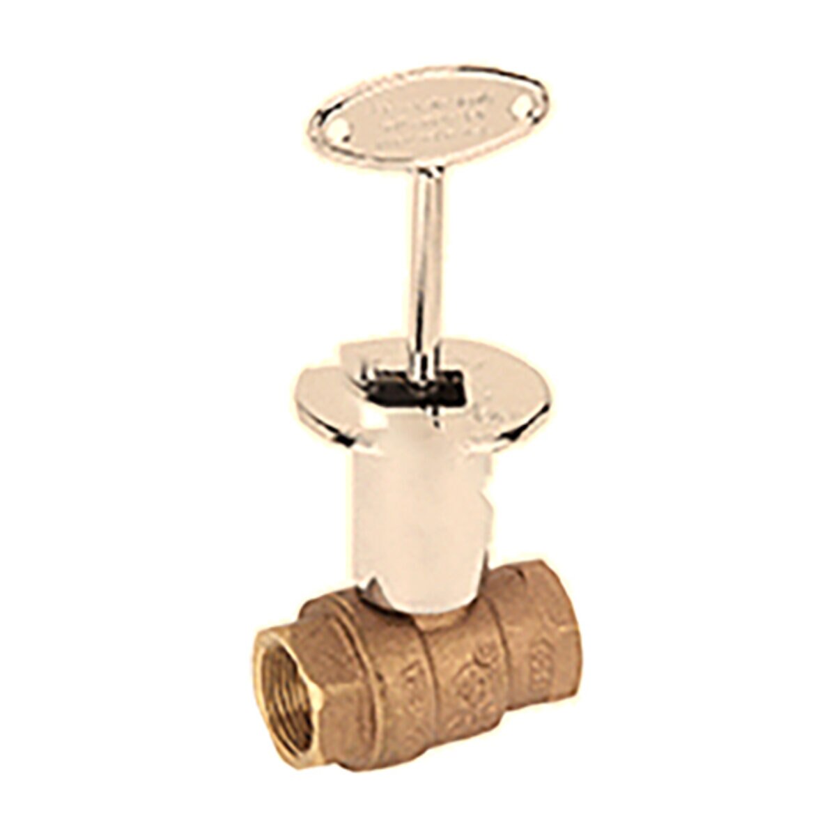 Aqualine Straight Log Gas Valve w/ Key 1/2 in.