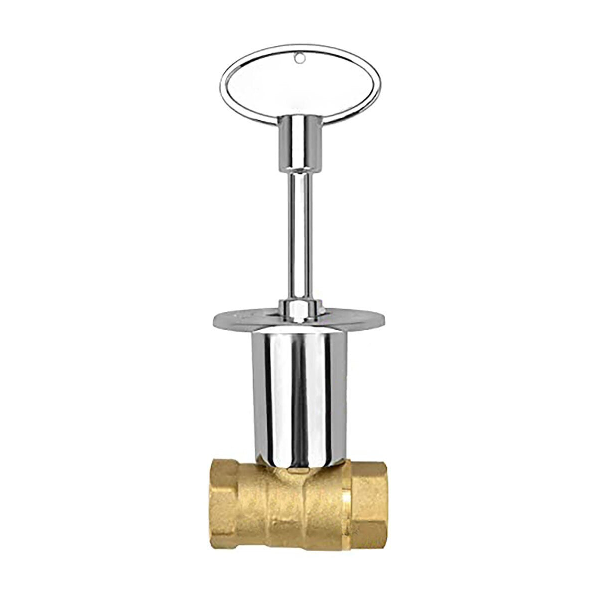 Aqualine Angle Log Gas Valve w/ Key 1/2 in.