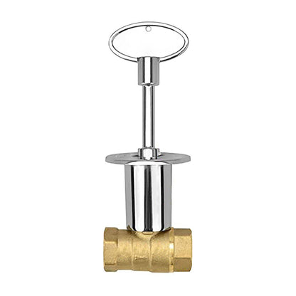 Aqualine Angle Log Gas Valve w/ Key 1/2 in.
