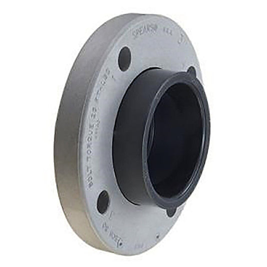 854-040 Sch 80 PVC Flange Van Stone Style with PVC Ring 4 in. Socket | Spears