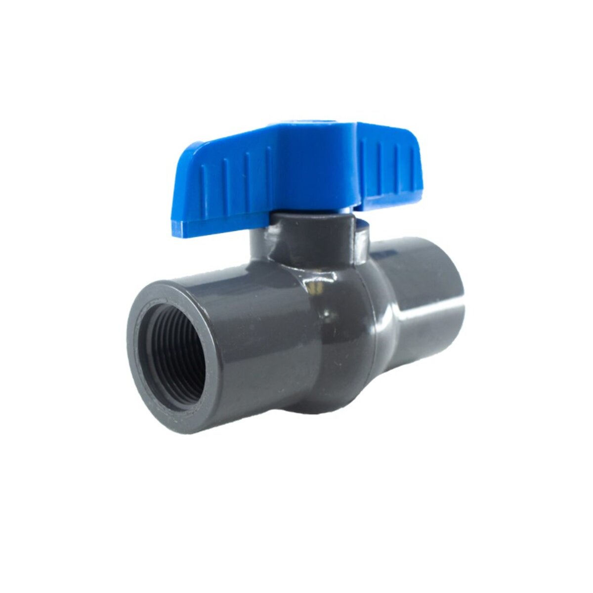 Colonial 491 Commercial Ball Valve PVC Gray 3/4 in. Socket w/ Blue Handle