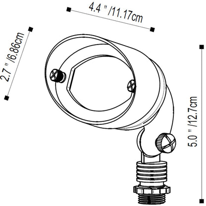Pro-Trade FL2 Brass Flood Light w/ 2.5W 180 Lumens 2700K T3 LED