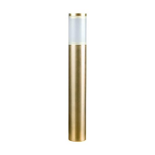 Brilliance -OLYMPIC-BL-FRST-BR-NL-Olympic Bollard Light 16 in. Frosted Acrylic & Brass Finish MR16 Socket No Lamp