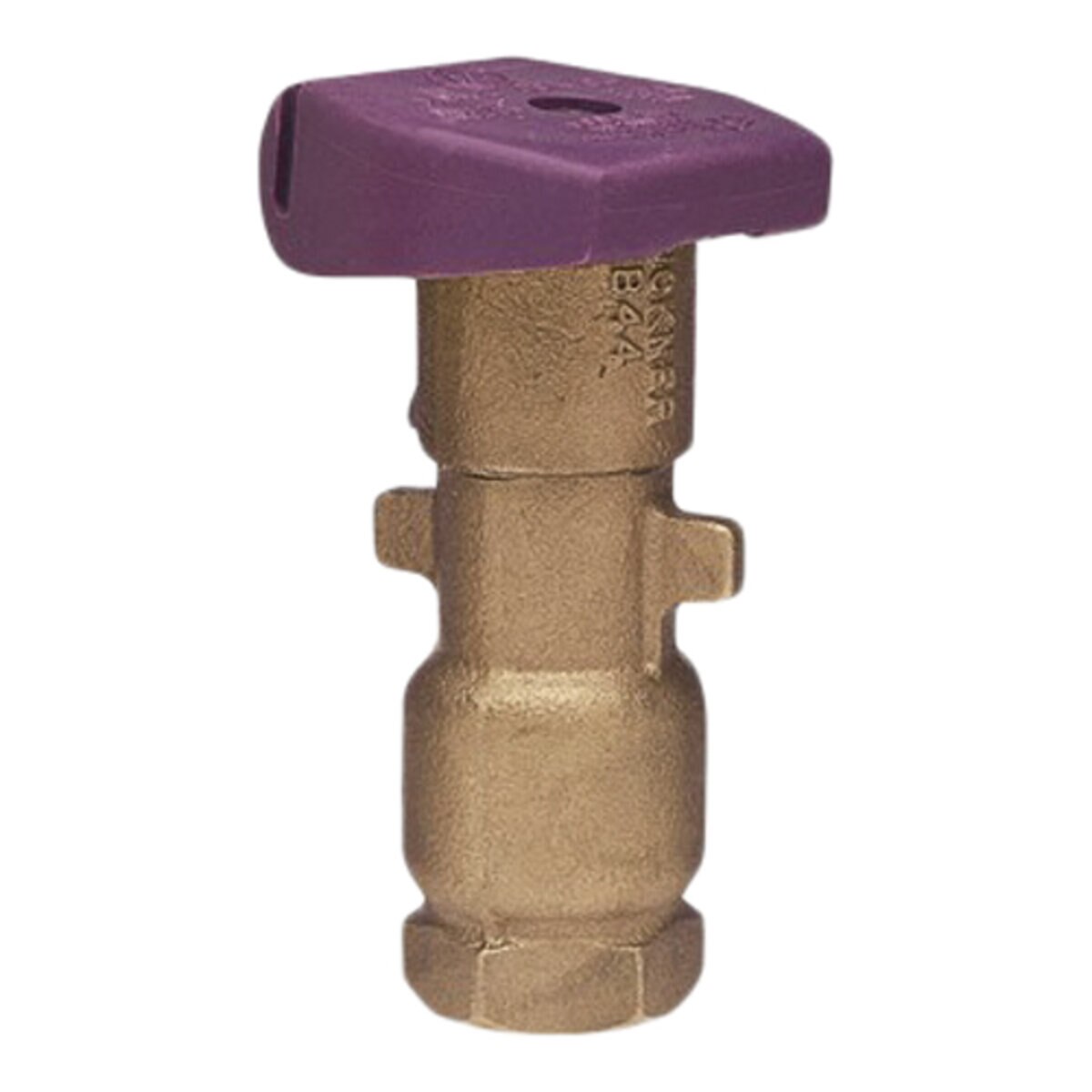 Buckner  QB44NPAT10 Quick Coupling Valve 1 in. ACME Inlet Single Slot with Reclaimed Purple Locking Cover