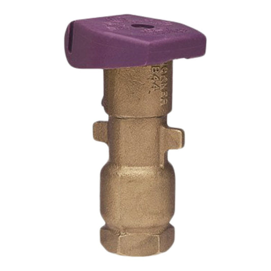 Buckner  QB44NPAT10 Quick Coupling Valve 1 in. ACME Inlet Single Slot with Reclaimed Purple Locking Cover