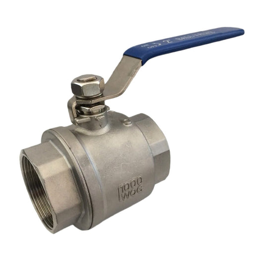 Leemco Ball Valve LBT 304 Series Fpt 1000 PSI 2-1/2 in. Stainless Steel