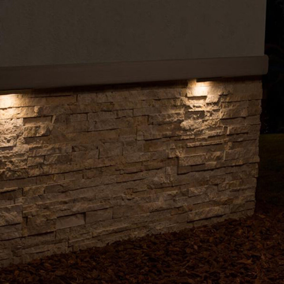 FX LF Wall Light Brass Housing Copper Finish 2W 2700K LED