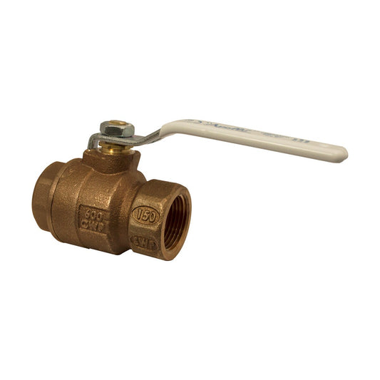 Apollo 77CLF10710A  Ball Valve, 1-1/2 in. NPT, Bronze, Full Port, Latch Lever