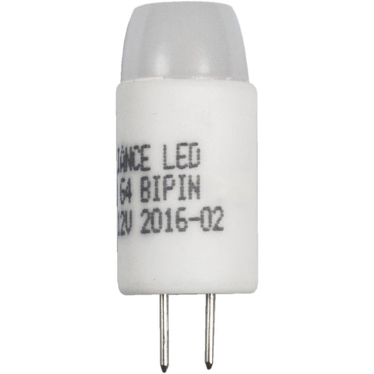 Brilliance LED Bi-Pin G4 Micro Bulb, 1.2W Warm White 3000K, 100 Lumens, Dimmable, 35,000 Hour Life, 360° Beam Angle, Circle Base, 8V-14V