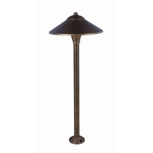Elitco  P800-CP  Path Light Antique Brass 9 in. No Lamp