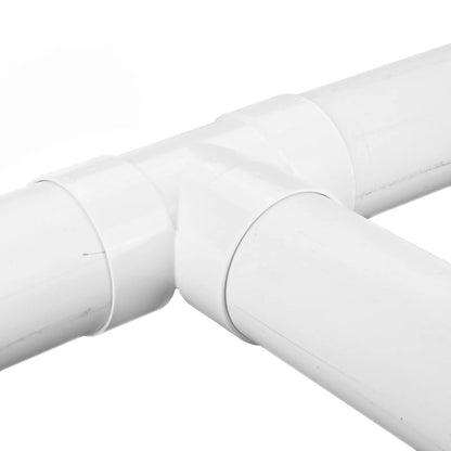 6P01  -NDS PVC S&D Tee HUB x HUB x HUB White 6 in.