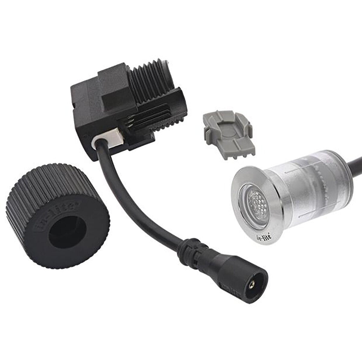 In-Lite Hyve 22 RVS Dark Polycarbonate Integrated Ground Fixture 0.25W 3000K LED