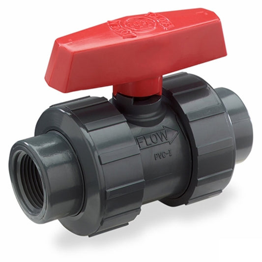 NDS Flo-Control Blocked Tru Union Ball Valve PVC 3 in. Solvent with EPDM O-Ring