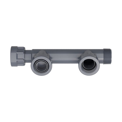 Dura 301-010-2  Double Port Manifold Tee 1 in. Swivel x MIPT x 2-Swivel with O-Ring