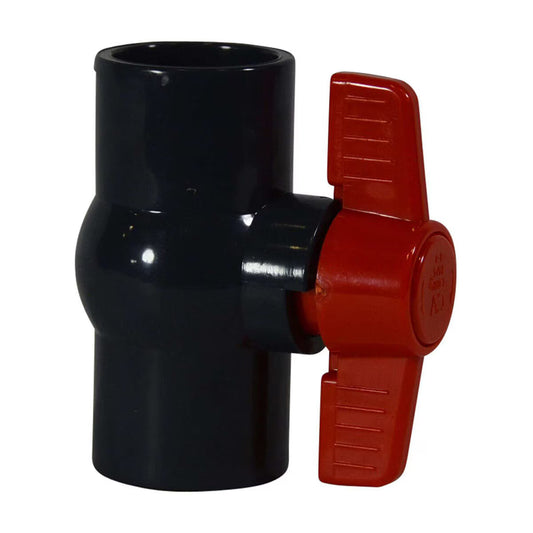 E1610-12  NDS Gray MIP Ball Valve Slip x Slip 150 PSI 1-1/4 in. Sch 40 PVC