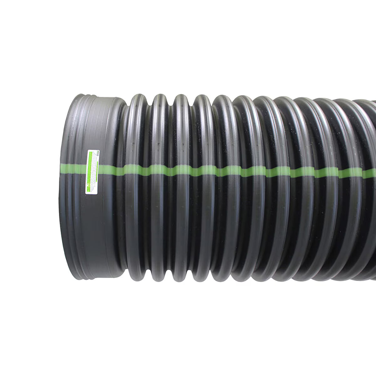 ADS 8 in. x 20 ft. Dual Wall Pipe Perforated Bell End Highway Water Tight w/ Gasket