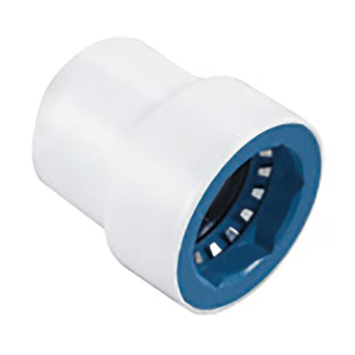 Hydro-Rain PVC Lock Fitting 37905 1 in. Insert x 1 in. Spigot Adapter