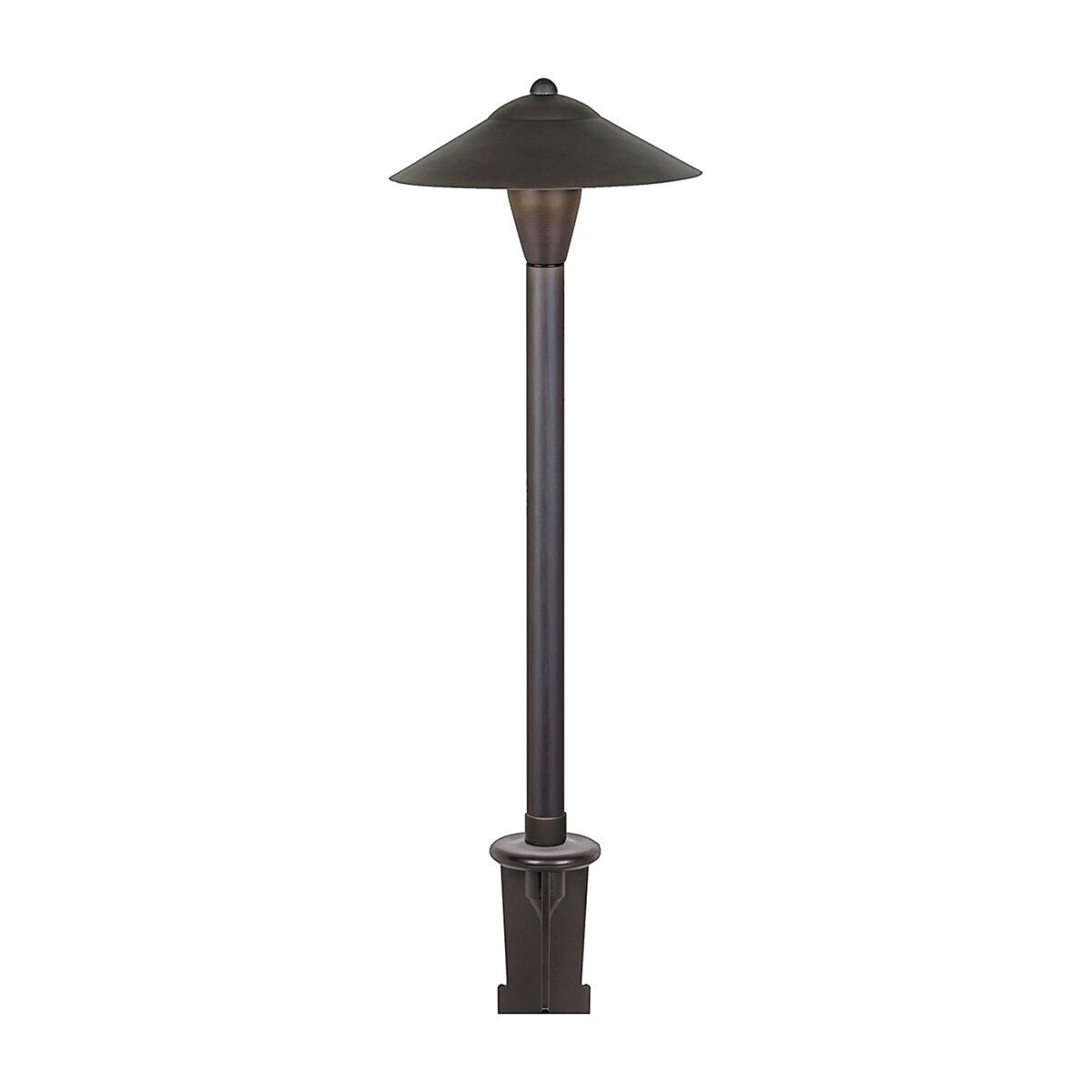 Tru-Scapes TS-B302-BLK  Classic Path Light Black G4 3W LED 2700K 360 Degree 24 in. Stem