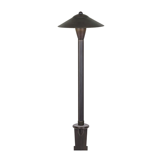 Tru-Scapes TS-B302-BLK  Classic Path Light Black G4 3W LED 2700K 360 Degree 24 in. Stem