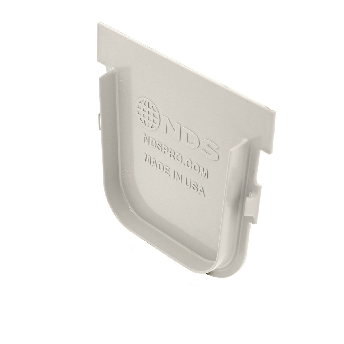 NDS 5 in. Deep Profile End Cap Light Gray
