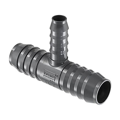 Spears Reducing Tee Gray PVC 1-1/4 in. x 1/2 in. Insert x Insert x Insert
