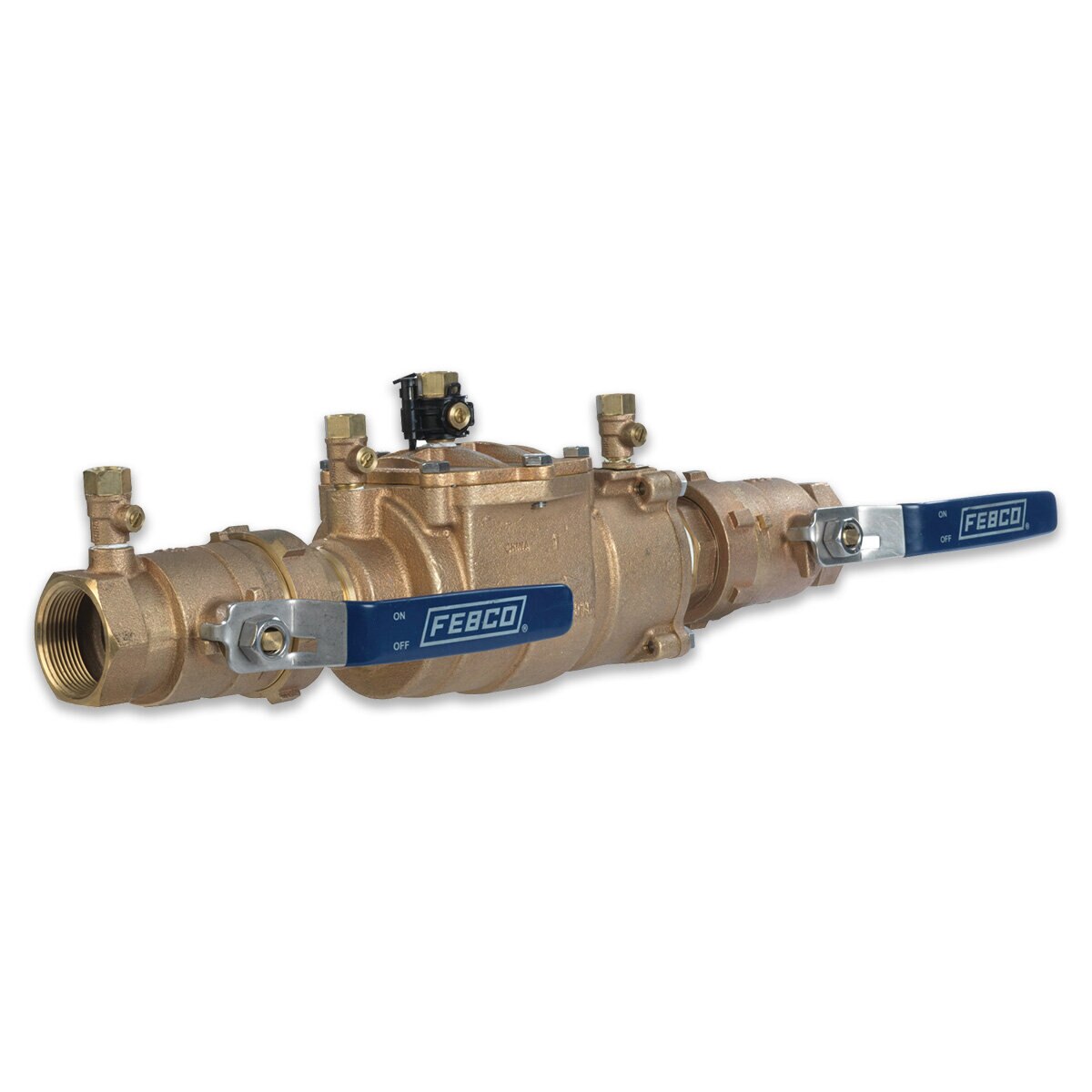 T2615  FEBCO 850U Double Check Assembly w/ Unions 1-1/2 in. Bronze w/ Freeze Sensing Capability (Sensing Upgrade Kit Sold Separately) | T2615