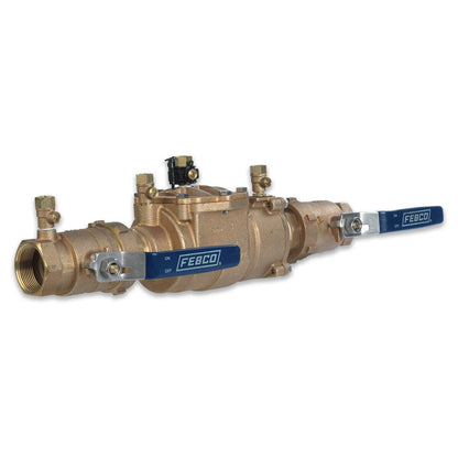 T2615  FEBCO 850U Double Check Assembly w/ Unions 1-1/2 in. Bronze w/ Freeze Sensing Capability (Sensing Upgrade Kit Sold Separately) | T2615
