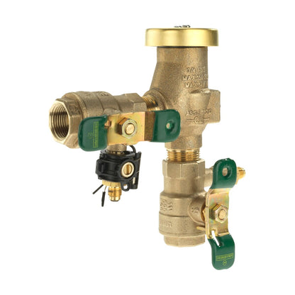 T388001  Watts 800M4 Anti-Siphon Pressure Vacuum Breaker w/ Ball Valves 3/4 in. Bronze w/ Freeze Sensing Capability (Sensing Upgrade Kit Sold Separately) | T388001