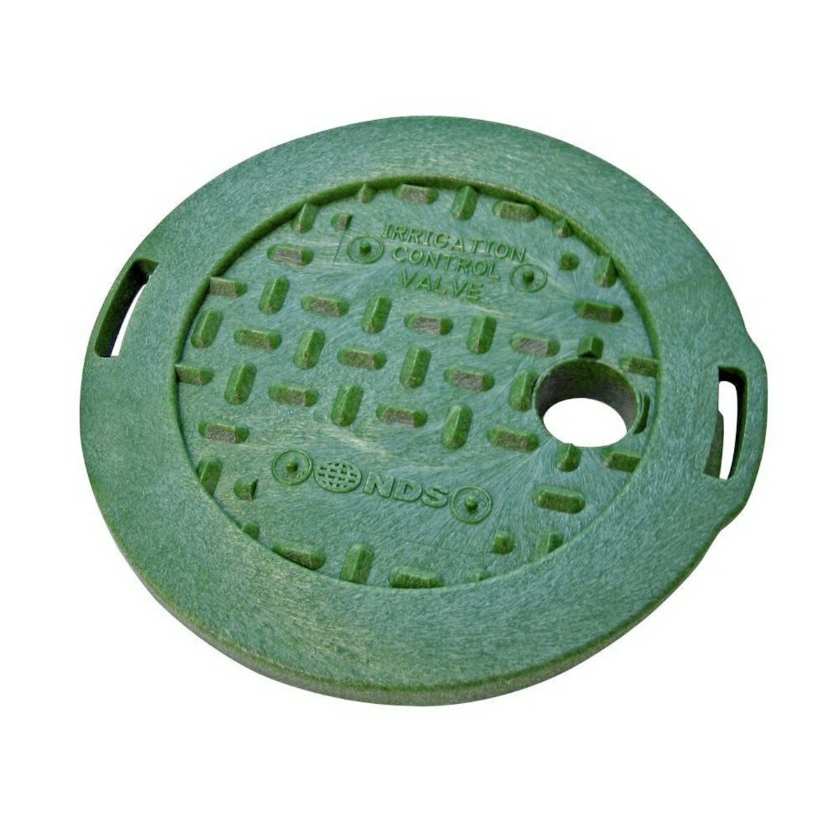 NDS Standard Valve Box Lid Round 6 in. Green Overlapping ICV