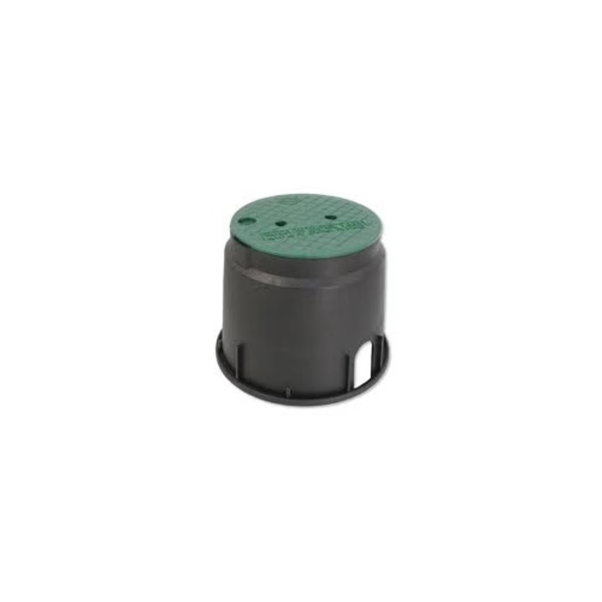 Highline Valve Box Round 10 in. Black Box/Green Lid CV