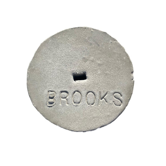 Brooks No. 1 Round Cover Only Marked Water