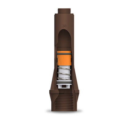 H2Owize Pressure Regulated 40 PSI Shrub Riser Nozzle X ½” FIPT (Brown)