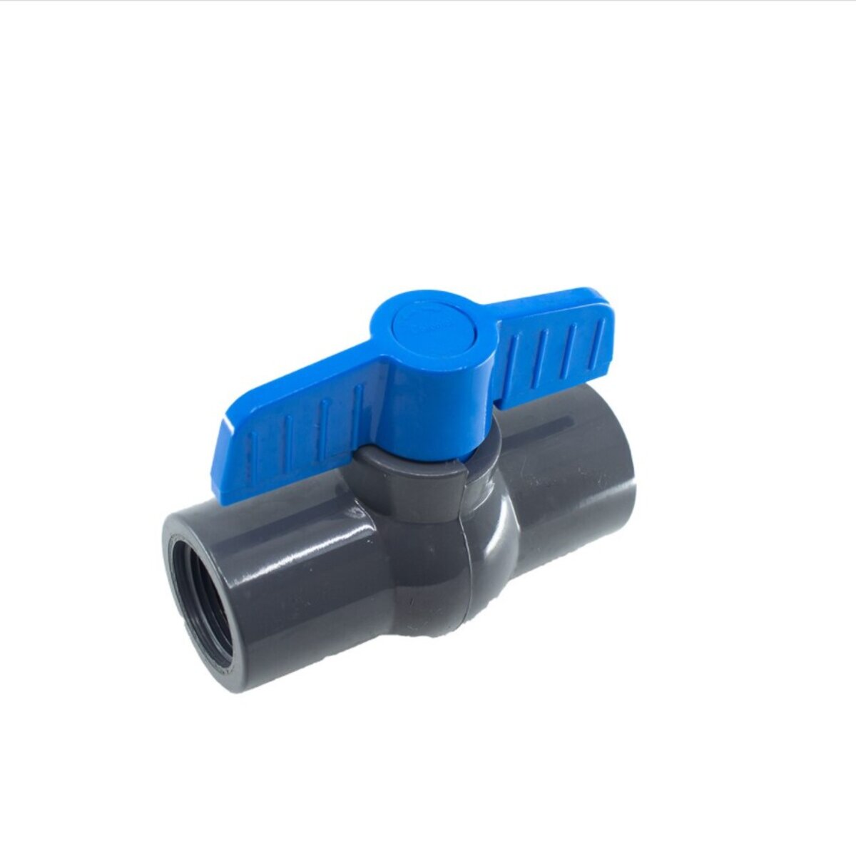 V10791N Lasco 491 Commercial Ball Valve Thread PVC Gray 1 in. w/ Blue Handle