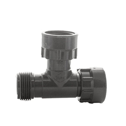 Dura  301-010 Single Port Manifold Tee 1 in. Swivel x MIPT x Swivel with O-Ring
