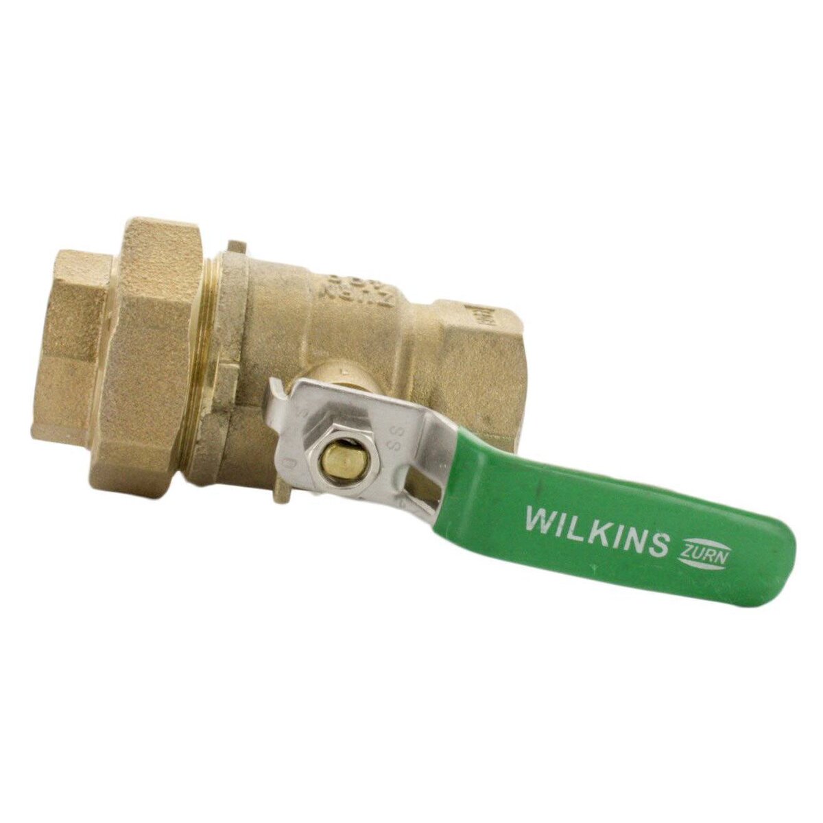 Wilkins 1-850UXL Full Port Union Ball Valve Lead Free Bronze 1 in.