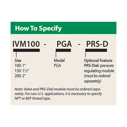 Rain Bird PGA Globe/Angle Valve Plastic w/ IVM Solenoid 1-1/2 in. FIPT